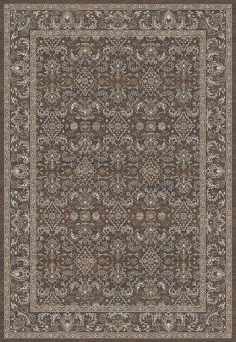 Dynamic Rugs Ancient Garden 57276 Dark Brown/Beige/Blue Rug - Rectangular