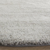 Safavieh Jasmine Shag 6'-7" x 6'-7" Rug in Light Grey / Ivory