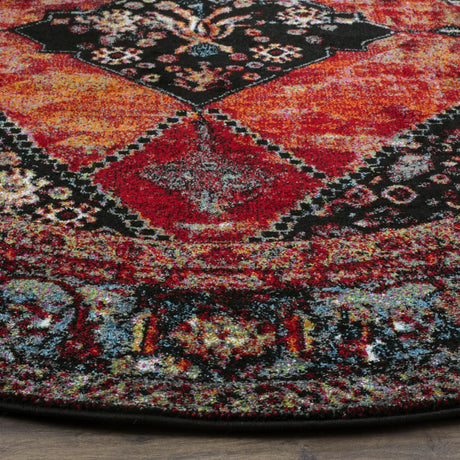Safavieh Vintage Hamadan 5'-3" x 5'-3" Rug in Orange / Multi