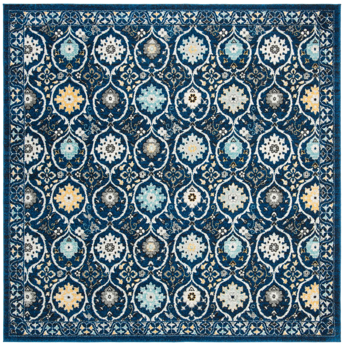 Safavieh Evoke 6'-7" x 6'-7" Rug in Royal / Ivory