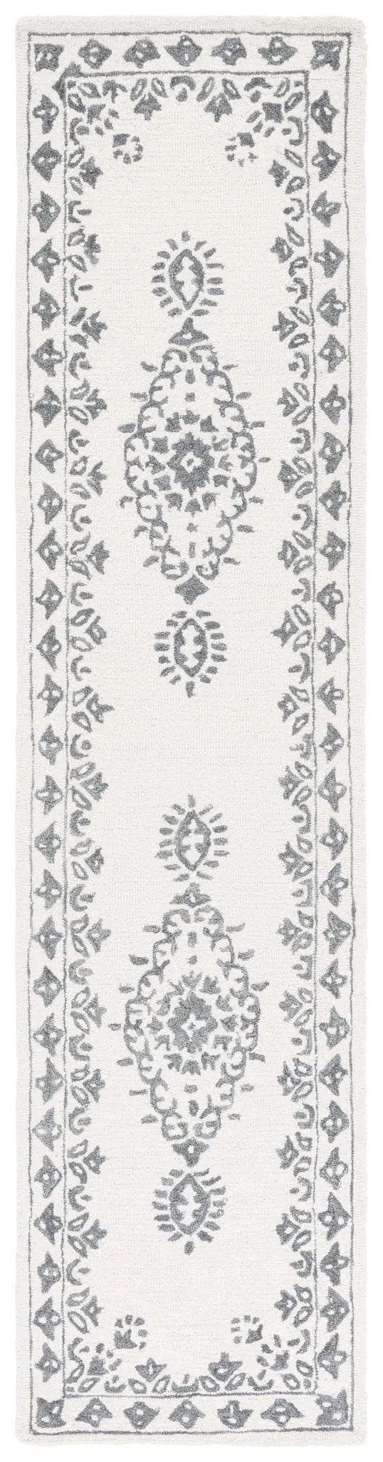 Safavieh Ebony 2'-3" x 9'-0" Rug in Ivory / Grey