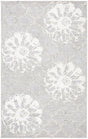 Safavieh Glamour 4'-0" x 6'-0" Rug in Silver / Ivory