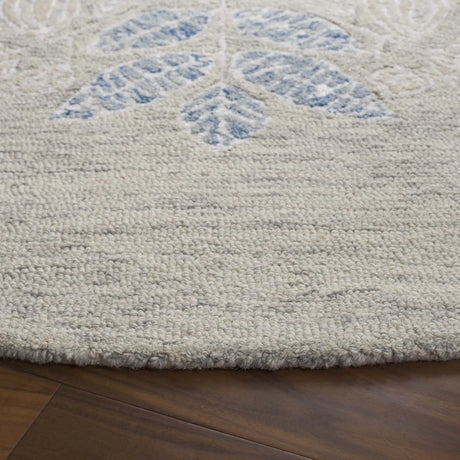Safavieh Jardin 6'-0" x 6'-0" Rug in Light Grey / Ivory