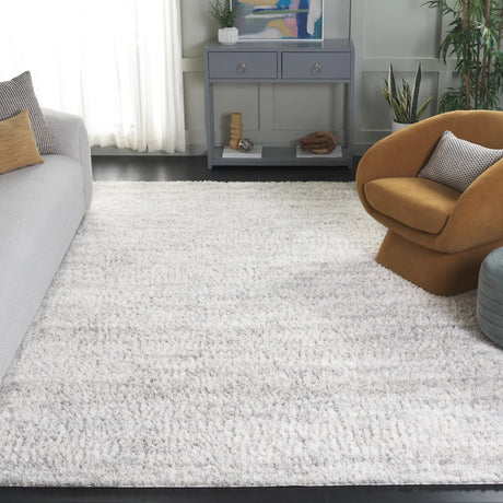 Safavieh Berber Shag 10'-0" x 14'-0" Rug in Ivory / Light Grey