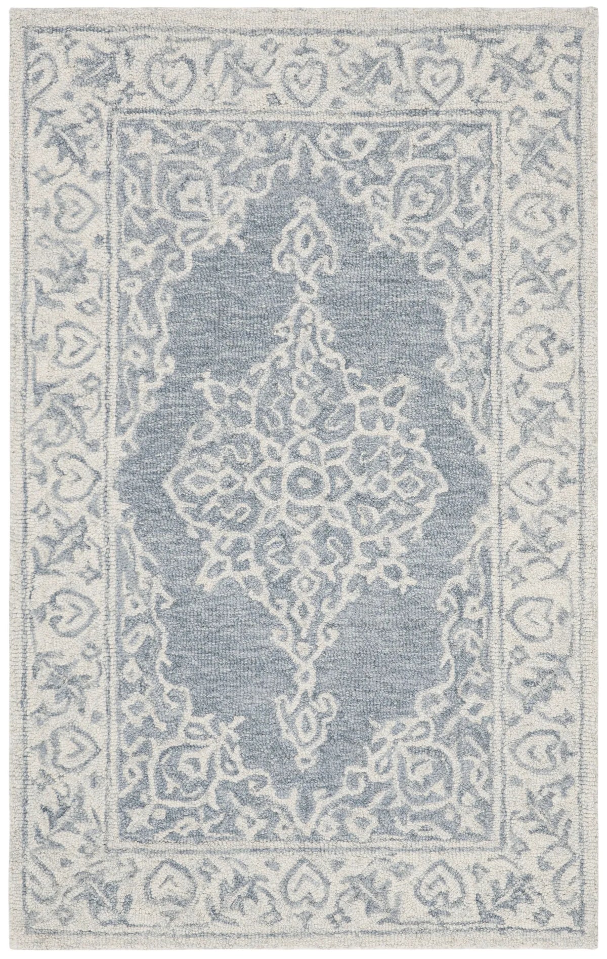 Safavieh Micro-Loop 2'-6" x 4'-0" Rug in Blue / Light Blue
