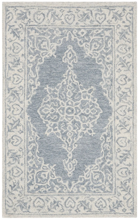 Safavieh Micro-Loop 2'-6" x 4'-0" Rug in Blue / Light Blue