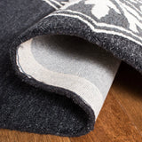 Safavieh Micro-Loop 5'-0" x 8'-0" Rug in Charcoal