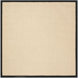 Safavieh Natural Fiber 6'-0" x 6'-0" Rug in Beige / Black
