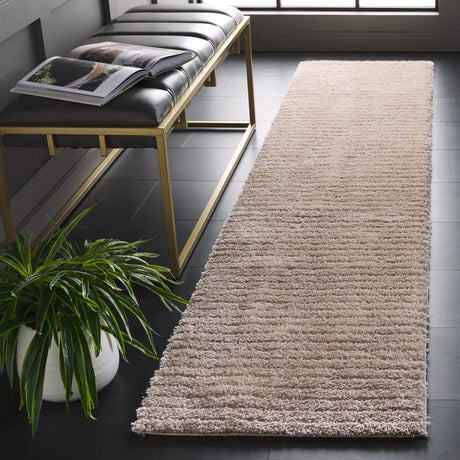 Safavieh Tahoe Shag 2'-0" x 9'-0" Rug in Beige