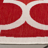Safavieh Courtyard 5'-3" x 5'-3" Rug in Red