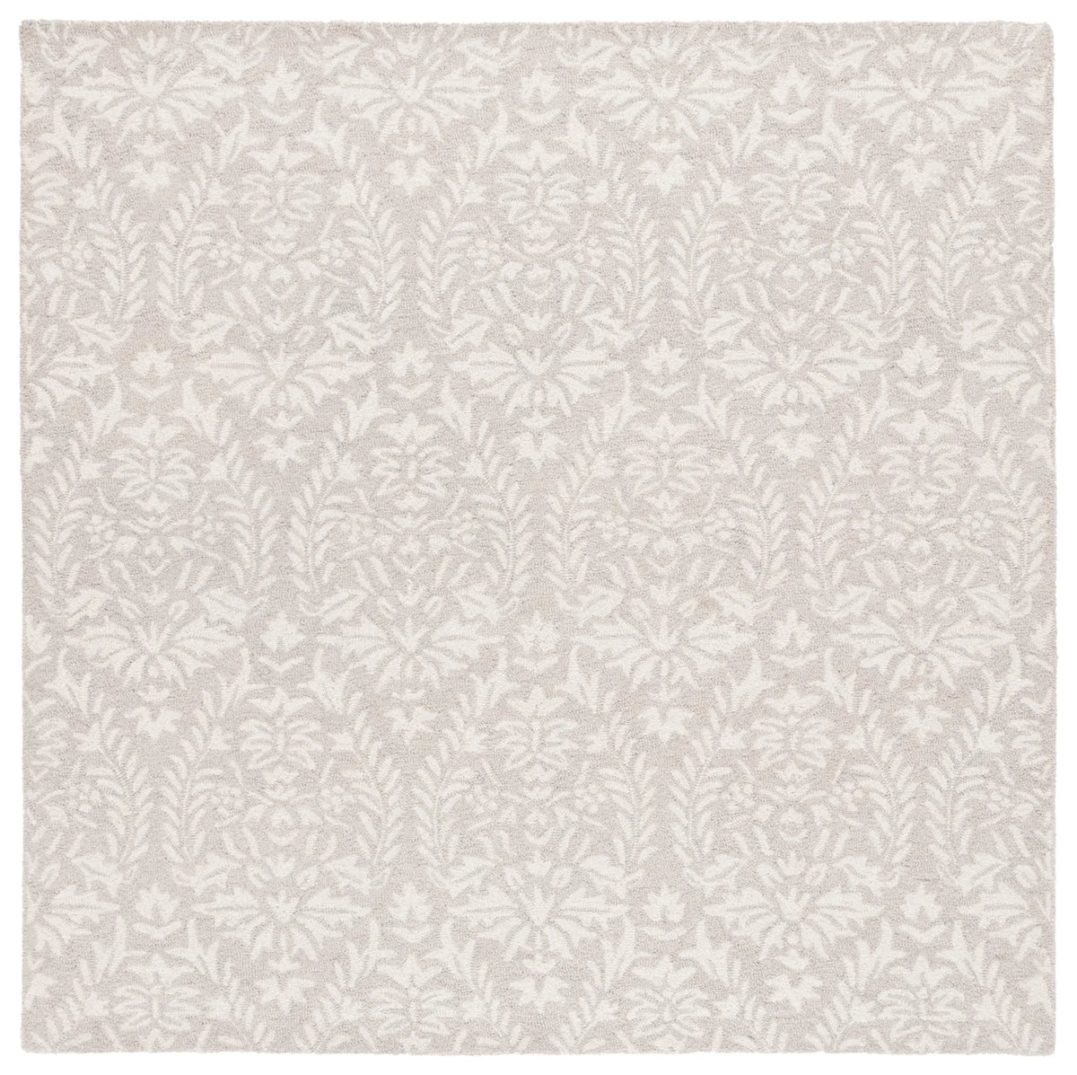 Safavieh Ebony 6'-0" x 6'-0" Rug in Light Grey / Ivory