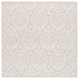 Safavieh Ebony 6'-0" x 6'-0" Rug in Light Grey / Ivory