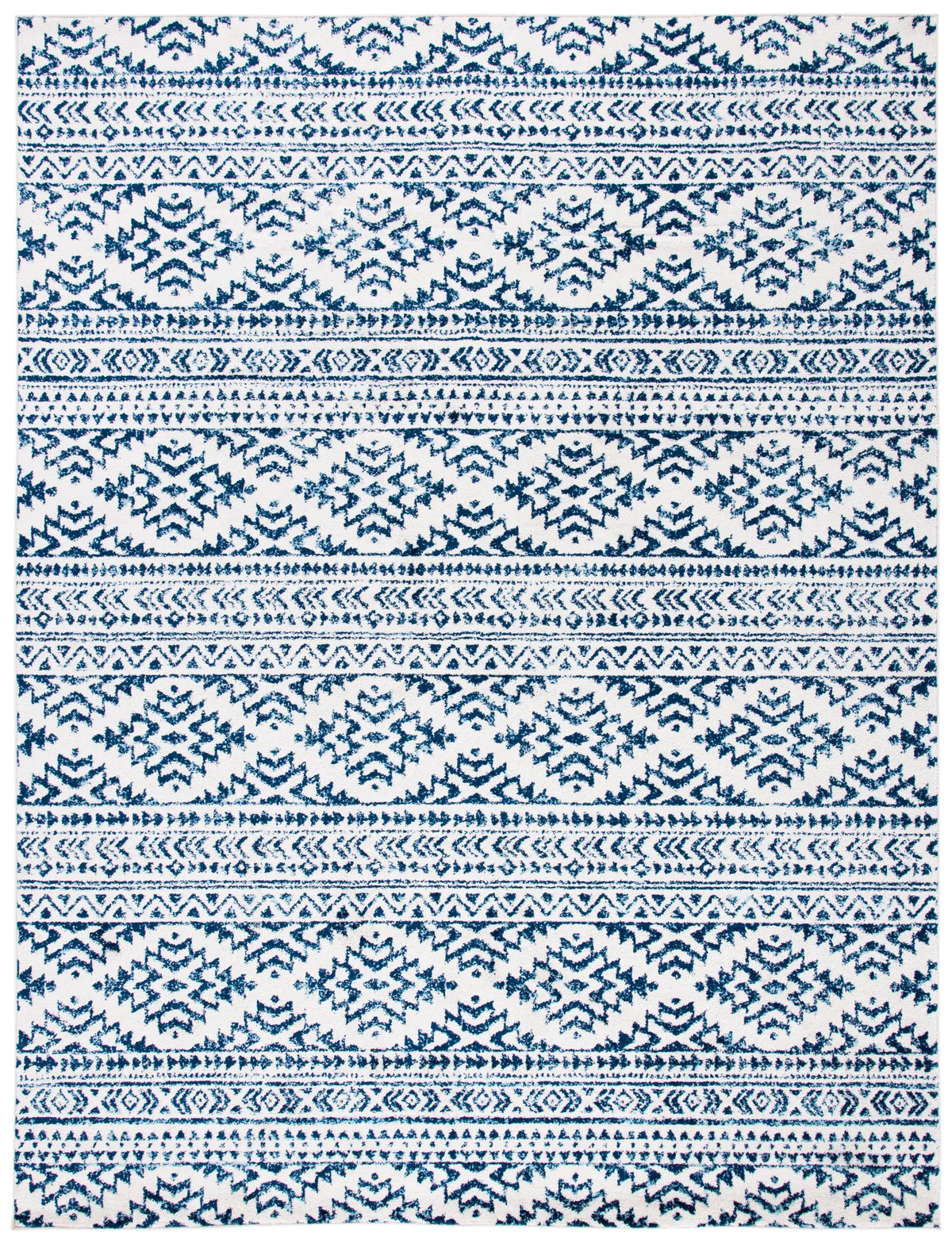 Safavieh Tulum 10'-0" x 13'-0" Rug in Ivory / Navy