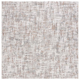 Safavieh Courtyard 6'-7" x 6'-7" Rug in Ivory / Dark Grey Brown