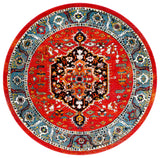 Safavieh Vintage Hamadan 6'-7" x 6'-7" Rug in Red / Blue