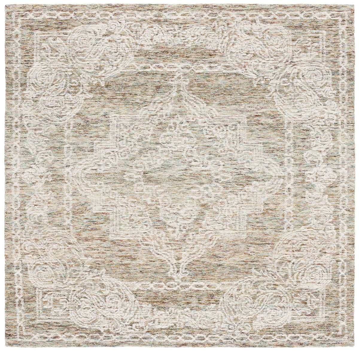 Safavieh Metro 6'-0" x 6'-0" Rug in Teal / Ivory