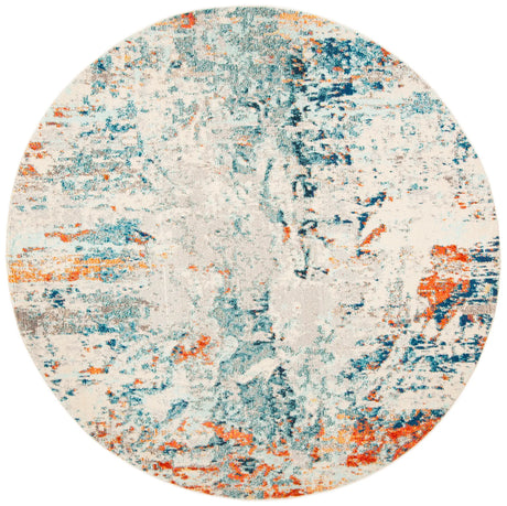 Safavieh Madison 5'-0" x 5'-0" Rug in Cream / Orange