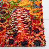 Safavieh Fiesta Shag 4'-0" x 6'-0" Rug in Turquoise / Multi