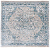Safavieh Victoria 6'-7" x 6'-7" Rug in Blue / Grey