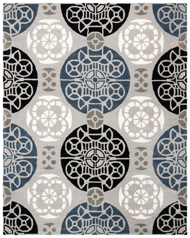 Safavieh Wyndham 10'-0" x 14'-0" Rug in Grey / Black