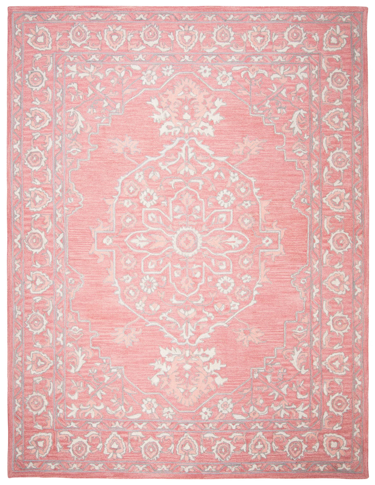 Safavieh Micro-Loop 10'-0" x 14'-0" Rug in Pink / Ivory