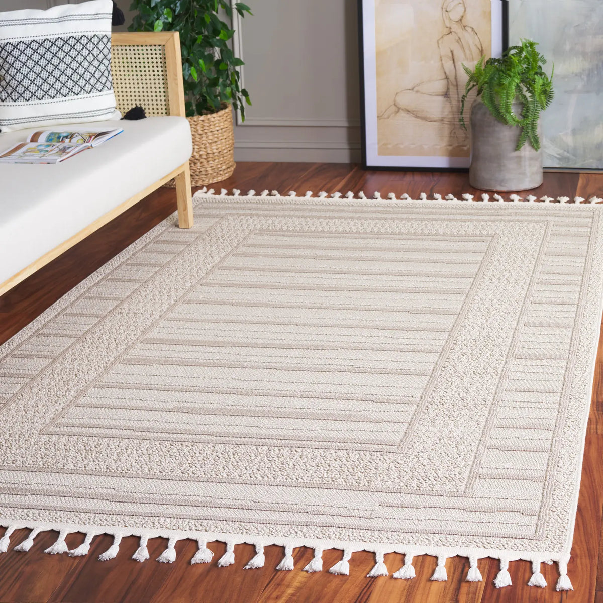Safavieh Paros 4'-0" x 6'-0" Rug in Ivory