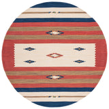 Safavieh Montauk 6'-0" x 6'-0" Rug in Blue / Red