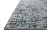 Loloi Prescott Pre-03 Arctic Blue Rugs - rug corner