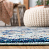 Safavieh Madison 4'-0" x 6'-0" Rug in Dark Blue / Light Blue