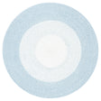 Safavieh Braided 3'-0" x 3'-0" Rug in Aqua / Ivory