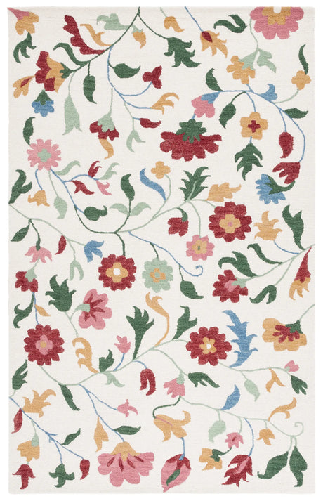 Safavieh Blossom 4'-0" x 6'-0" Rug in Ivory / Red