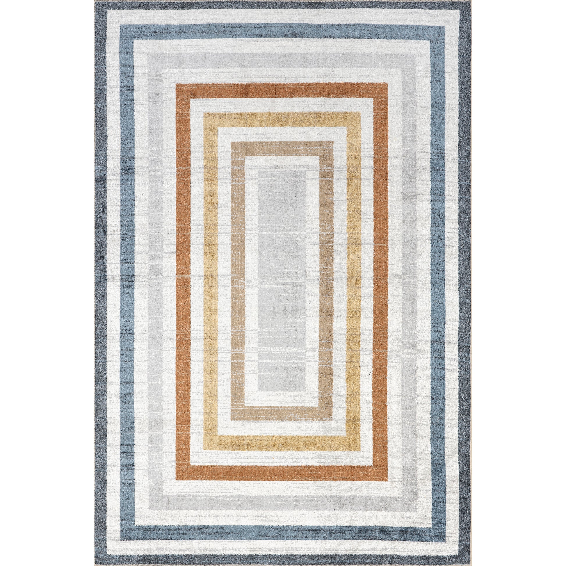 Nuloom Alienor Striped Grhn04A Blue Area Rug