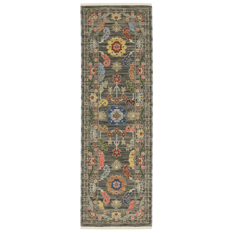 Oriental Weavers Lucca 5506K Grey/ Multi Rug - runner