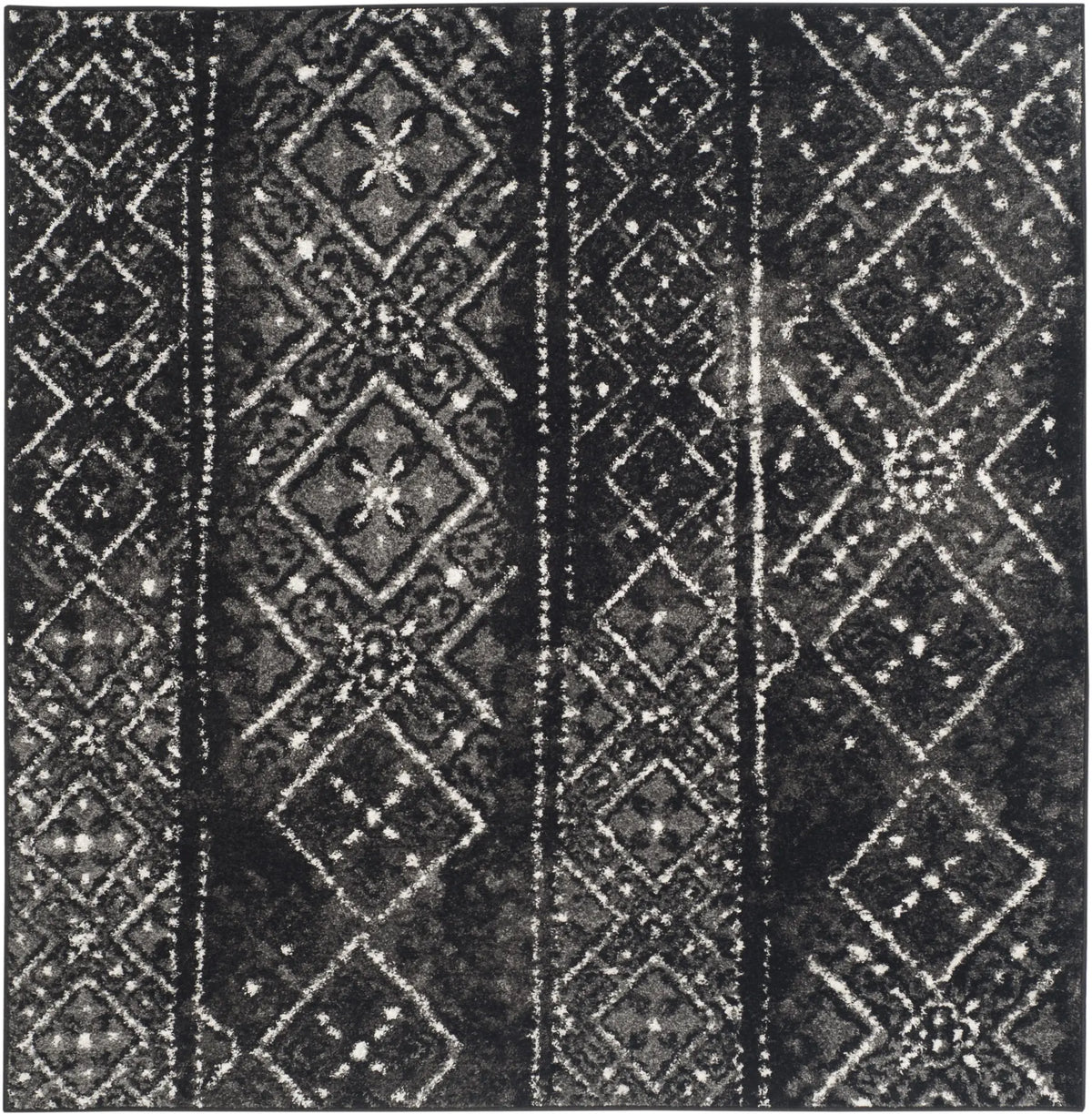 Safavieh Adirondack 6'-0" x 6'-0" Rug in Black / Silver