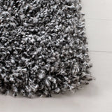 Safavieh Evolution Shag 500 4'-0" x 6'-0" Rug in Dark Grey
