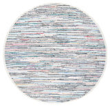 Safavieh Rag Rug 6'-0" x 6'-0" Rug in Ivory / Multi