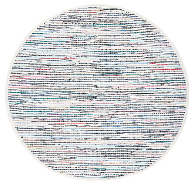 Safavieh Rag Rug 6'-0" x 6'-0" Rug in Ivory / Multi