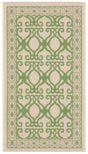 Safavieh Courtyard 2'-0" x 3'-7" Rug in Natural / Olive