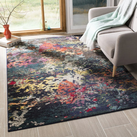 Safavieh Monaco 5'-1" x 7'-7" Rug in Brown / Teal