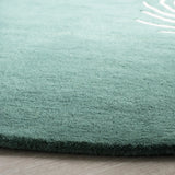 Safavieh Soho 6'-0" x 6'-0" Rug in Teal / Ivory