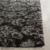 Safavieh Florida Shag 2'-3" x 11'-0" Rug in Dark Brown / Smoke