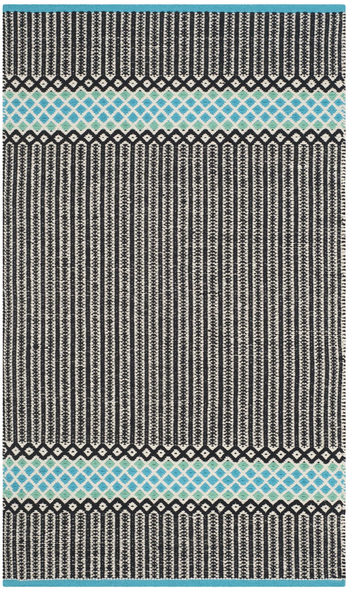 Safavieh Montauk 2'-3" x 3'-9" Rug in Turquoise / Multi