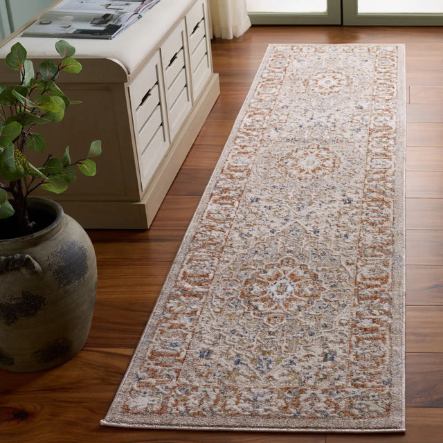 Safavieh Scarlett 400 2'-0" x 8'-0" Rug in Beige / Ivory Rust