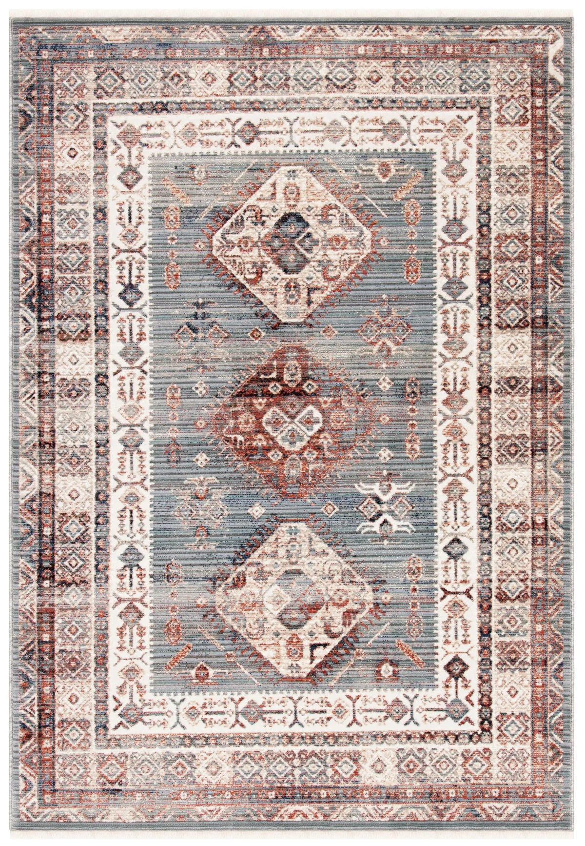 Safavieh Herat 300 4'-0" x 6'-0" Rug in Grey / Cream