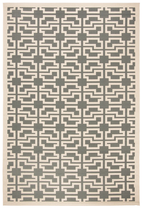 Safavieh Courtyard 4'-0" x 5'-7" Rug in Grey / Beige