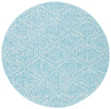 Safavieh Courtyard 6'-7" x 6'-7" Rug in Aqua / Grey