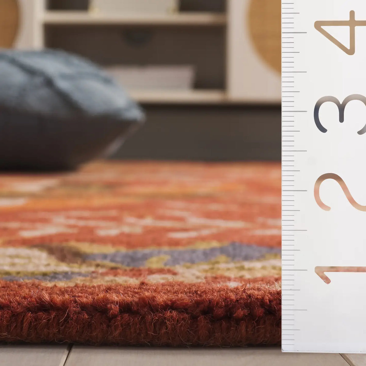 Safavieh Blossom 5'-0" x 8'-0" Rug in Rust / Multi