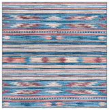 Safavieh Arizona 6'-0" x 6'-0" Rug in Blue / Rust