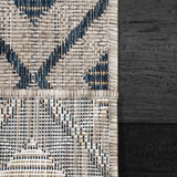 Dynamic Rugs Melissa 4232 Grey/Blue Rug - Corner