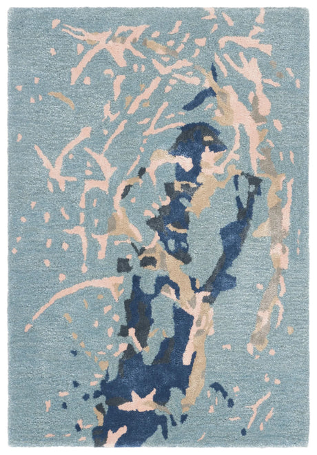 Safavieh Soho 2'-0" x 3'-0" Rug in Blue / Light Pink